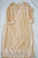 Georgette Chikankari Keel Jaal Stitched Kurti