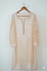 Georgette Chikankari Keel Jaal Stitched Kurti