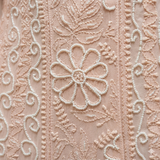 Peach Georgette Anarkali with Kutdana Pearl Chikankari Work & Dupatta