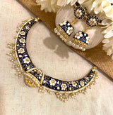 Sabyasachi Style Round Bell (Jhumka) Heritage Necklace Set in Fine Brass | Antique Gold Finish