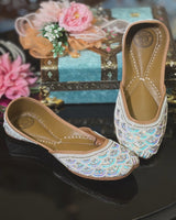 Dabka Kadhai Punjabi Jutti – Pure Leather Handcrafted